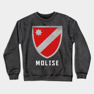 Molise Italia Regional Flag / Vintage Faded Look Design Crewneck Sweatshirt